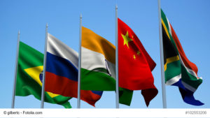 Flags of BRICS countries