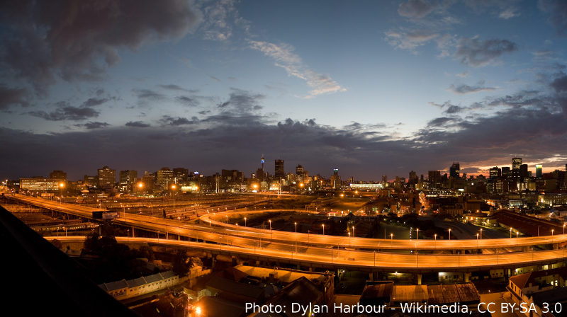 Image: Johannesburg by night