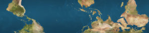 Photo: Reversed Earth map