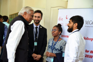Photo of Participants: Padmanabhaiah (IAS Retd.), Palesa Mgaga, Archith Ashok, João Vitor Domingues
