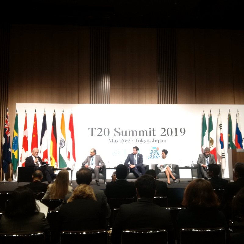 Photo: T20 Summit Panel with DIE-Researcher Ulrich Volz