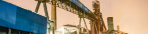 Photo: Steel factory at dusk