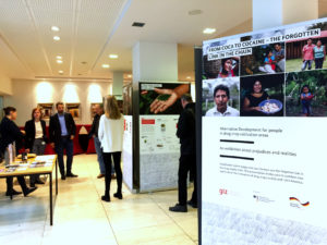 Foyer des DIE mit Stellwänden