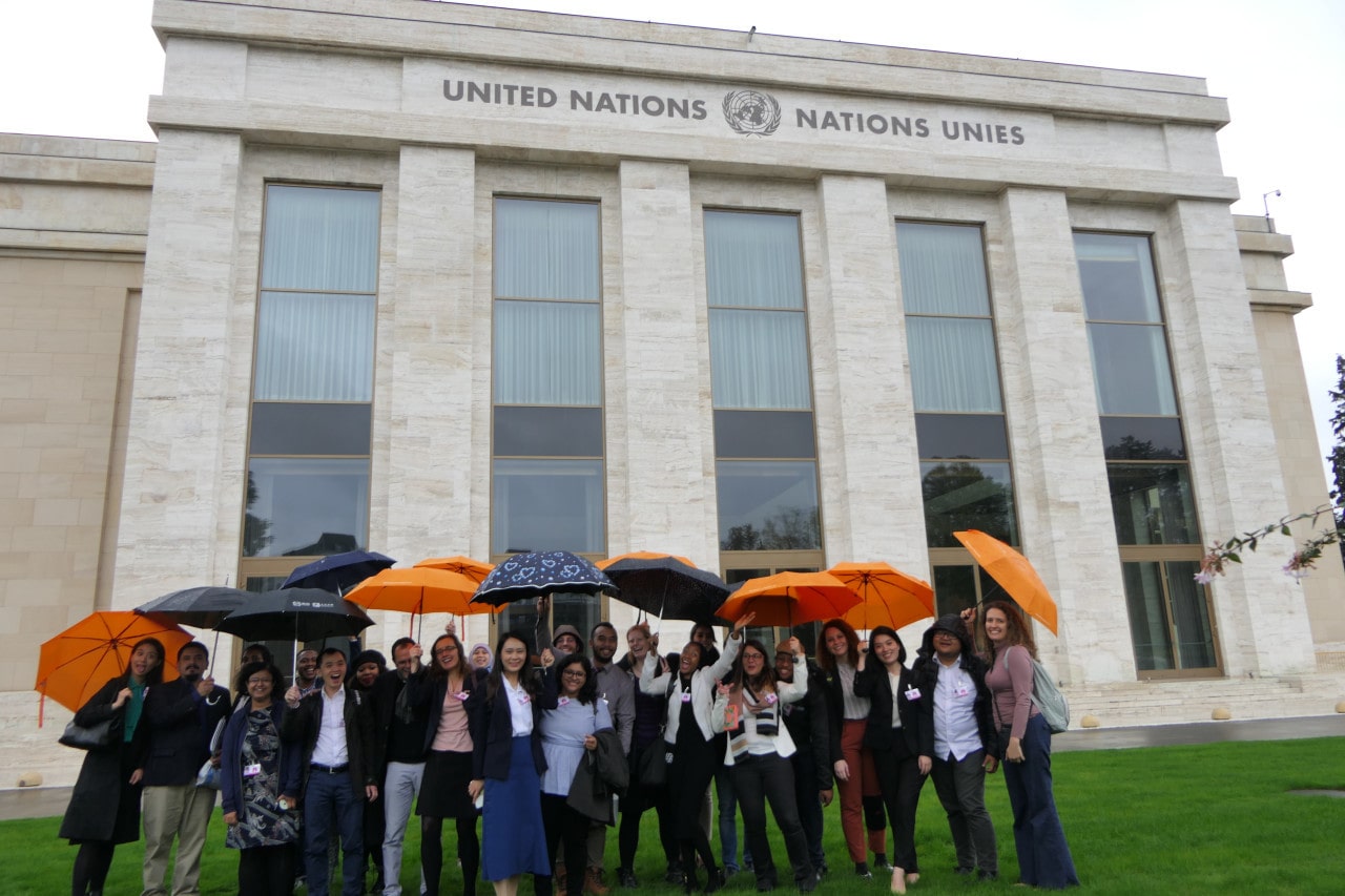 Photo: Members of MGG Academy at the United Nations in Geneva