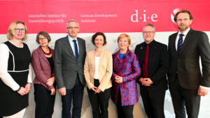 Photo: v.l.n.r.: Margret Heyen, Imme Scholz, Martin Jäger, Anna-Katharina Hornidge, Annette Storsberg, Michael Hoch, Axel Berger