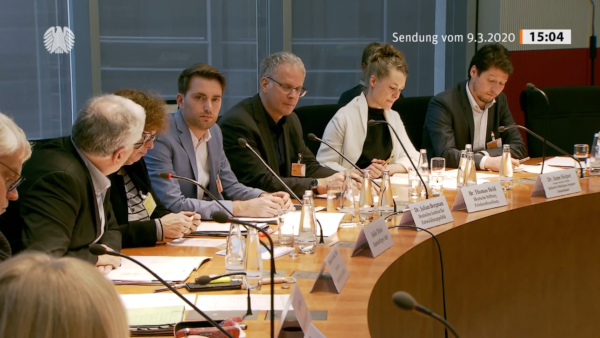Photo: Julian Bergmann during the hearing