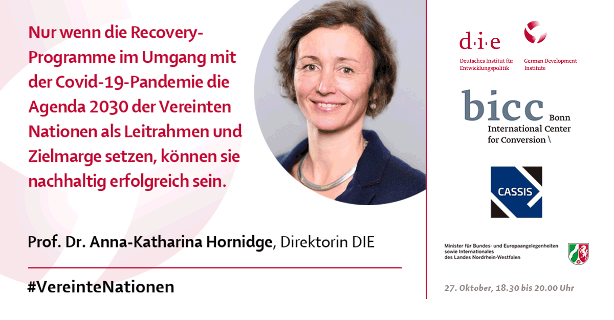 Quote: Anna-Katharina Hornidge, Direktorin des Deutschen Instituts für Entwicklungspolitik (DIE)