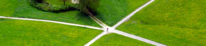 Photo: Crossroads from above, by rarestohanean on Pixabay