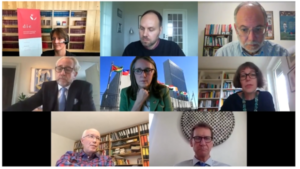 Screenshot: Videokonferenz "Multilateralismus à la carte"