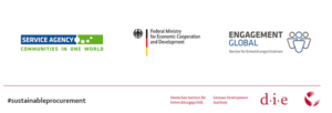 Logo: Partners of ISOPP, Engement Global, BMZ, Service Agency communities in one world