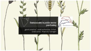 Presentation: Sustainability in public sector purchasing. „Good practice“ of local authorities: Erfurt, Groß Gerau, Mainz & Tübingen -Monika Schmidt, Chairwoman of the Supervisory Board, TEK Service AG