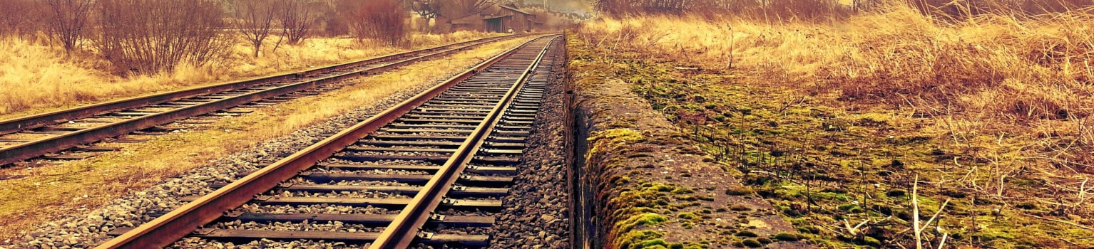 Image: Tracks going to the horizon