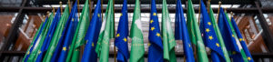 Photo: Flags of the African Union and the European Union next to each other