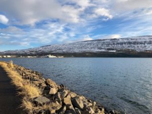 Photo: mountain view in Akureyri