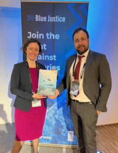 Photo: IDOS director Prof. Hornidge and Arvin Gadgil at the Blue Justice Conference 2023