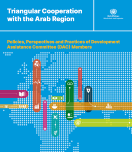 Cover der Studie “Triangular cooperation with the Arab region: policies, practices and perspectives of Development Assistance Committee (DAC) members”