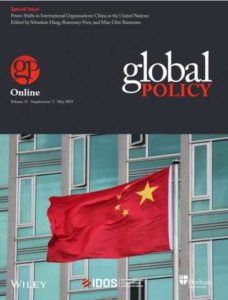 Cover: A special issue on “Power Shifts in International Organizations: China at the United Nations”, co-edited by IDOS researchers, was published in May by the journal Global Policy. 