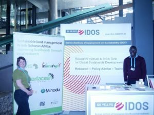 Photo: An IDOS booth on the "INTERFACES" project on the sidelines of the Global Media Forum 