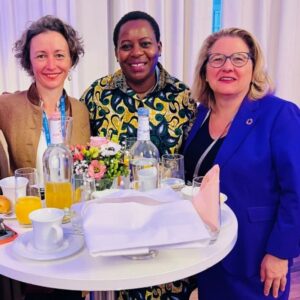 Group Photo of Anna-Katharina Hornidge, Neema K. Lugangira, Svenja Schulze at the Munich Security Conference