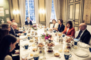 Participants of this year’s Munich Security Conference at a dining table.