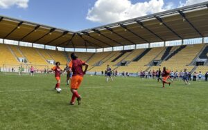 IDOS vs Deutsche Welle Fußballspiel at the ICC