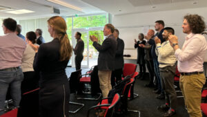 The guests of the Workshop giving Standing Ovations