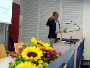 Photo: IDOS researcher Michael Brüntrup at the Tropentag-Conference in Bonn