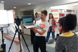 Photo: Behind the scenes of the PGP video shoot