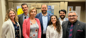 Group photo: IDOS researcher Dr Semuhi Sinanoğlu with officials and business leaders during his Marshall Memorial fellowship in the US.