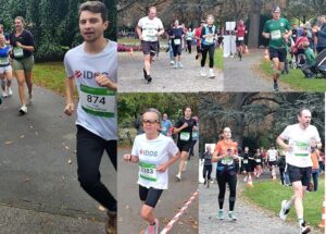Photo Collage: IDOS employees at the Zero Hunger Run in Bonn.
