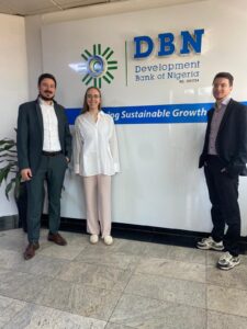 Photo: Participants of the PGP research stay abroad at the Development Bank of Nigeria.