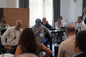 Photo: Vortragende und Teilnehmende während des HSC Roundtable-Gesprächs über die Zukunft der globalen Nachhaltigkeitspolitik nach 2030 (Beyond 2030).